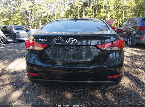 5NPDH4AE5GH669874 2016 HYUNDAI ELANTRA Black 
