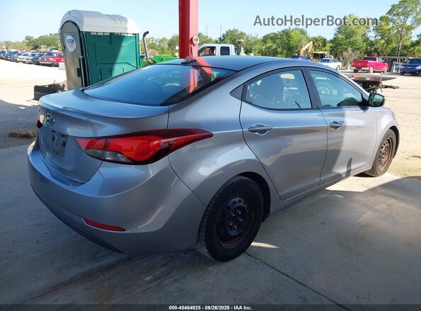 5NPDH4AE5GH672628 2016 HYUNDAI ELANTRA Silver Trasero derecho