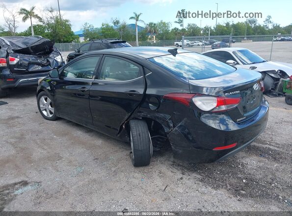 5NPDH4AE5GH682513 2016 HYUNDAI ELANTRA Черный Задняя левая четверть