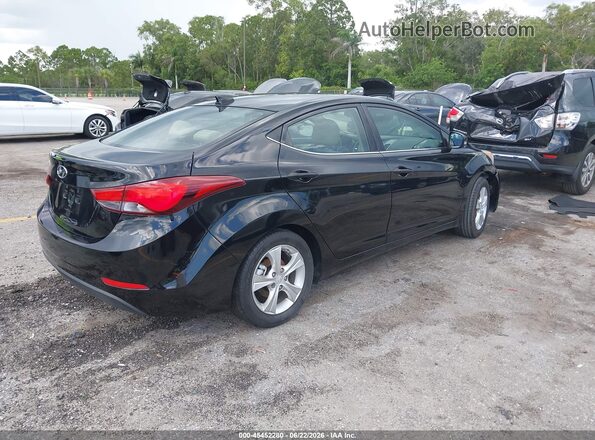 5NPDH4AE5GH682513 2016 HYUNDAI ELANTRA Черный Задняя правая четверть