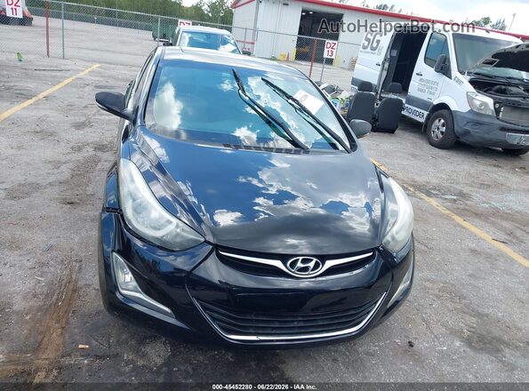 5NPDH4AE5GH682513 2016 HYUNDAI ELANTRA Черный Вид щитка приборов