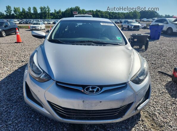 5NPDH4AE5GH682995 2016 HYUNDAI ELANTRA Silver Vista frontal