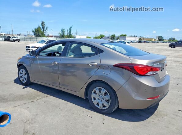 5NPDH4AE5GH696783 2016 HYUNDAI ELANTRA Tan 