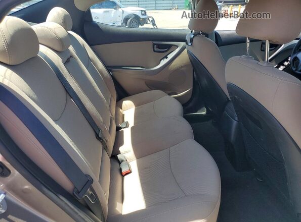 5NPDH4AE5GH696783 2016 HYUNDAI ELANTRA Tan 