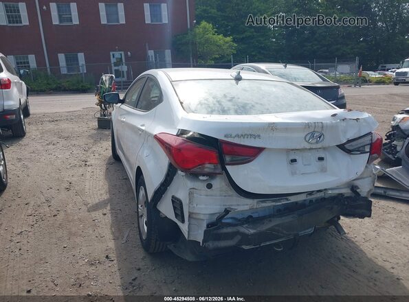 5NPDH4AE5GH712433 2016 HYUNDAI ELANTRA Белый Задняя левая четверть