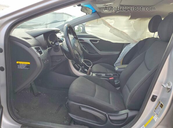 5NPDH4AE5GH727210 2016 HYUNDAI ELANTRA Silver Vista interior delantera