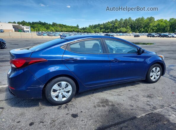 5NPDH4AE5GH743908 2016 HYUNDAI ELANTRA Blue უკანა მარჯვენა