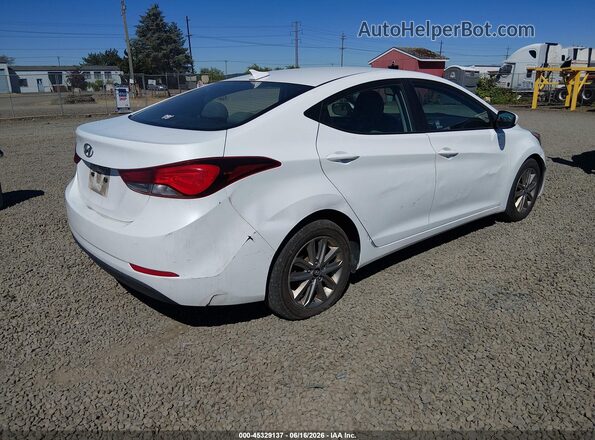 5NPDH4AE5GH762278 2016 HYUNDAI ELANTRA White Հետևի աջ