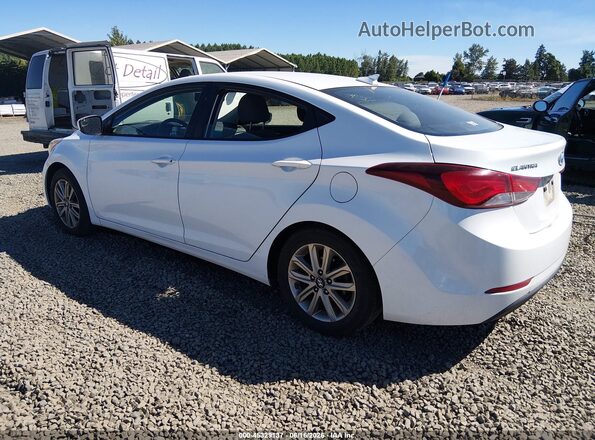 5NPDH4AE5GH762278 2016 HYUNDAI ELANTRA White Հետևի ձախ