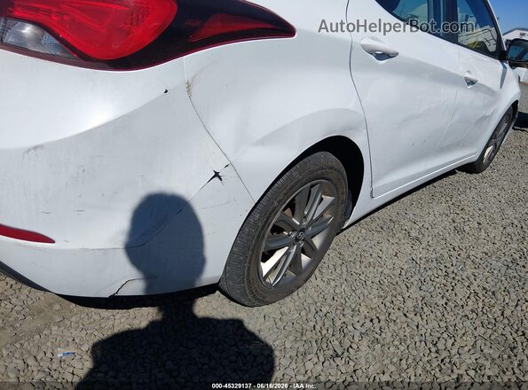 5NPDH4AE5GH762278 2016 HYUNDAI ELANTRA White Սալոնի հետևի տեսք