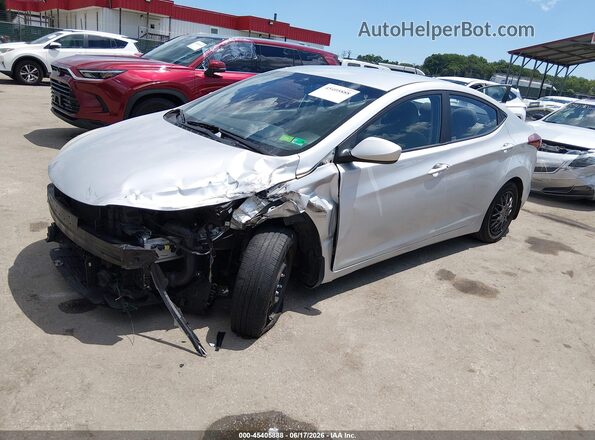 5NPDH4AE5GH771496 2016 HYUNDAI ELANTRA Silver Vista tres cuartos delantera izquierda