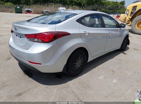 5NPDH4AE5GH771496 2016 HYUNDAI ELANTRA Silver Trasero derecho