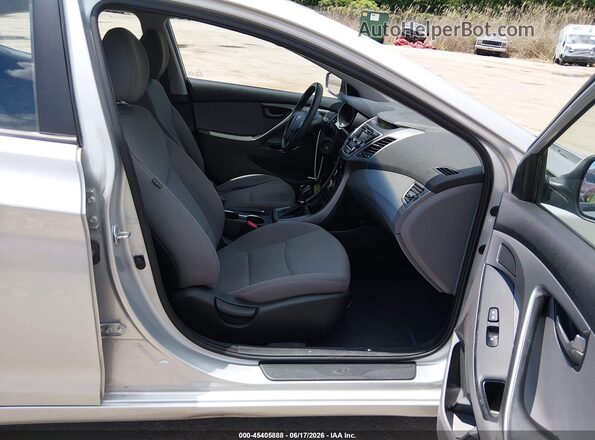 5NPDH4AE5GH771496 2016 HYUNDAI ELANTRA Silver Vista interior delantera