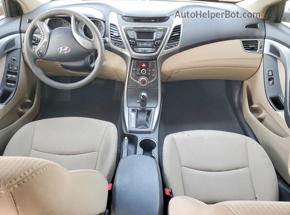 5NPDH4AE5GH778612 2016 HYUNDAI ELANTRA Red Widok deski rozdzielczej