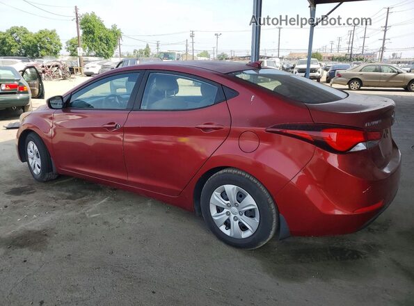 5NPDH4AE5GH778612 2016 HYUNDAI ELANTRA Red Tył lewy