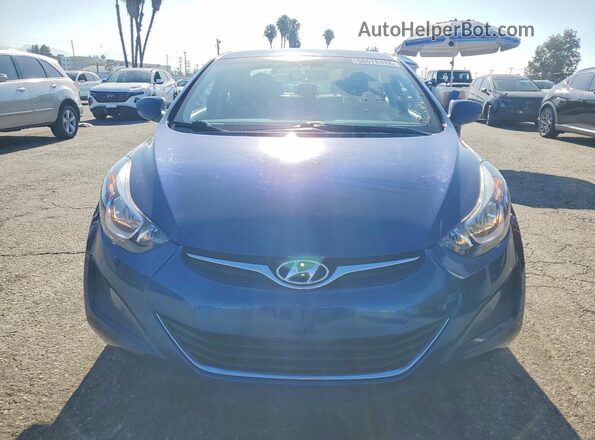 5NPDH4AE6GH667390 2016 HYUNDAI ELANTRA Blue 