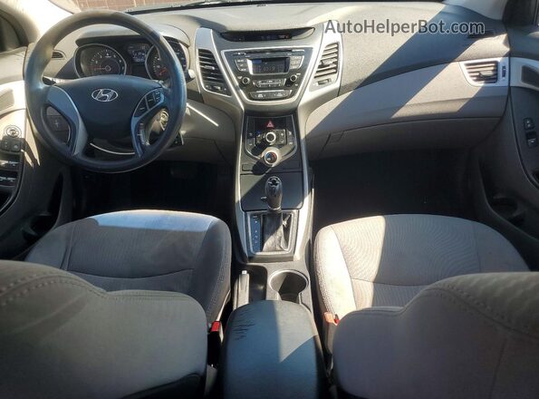 5NPDH4AE6GH676073 2016 HYUNDAI ELANTRA Silver Widok deski rozdzielczej