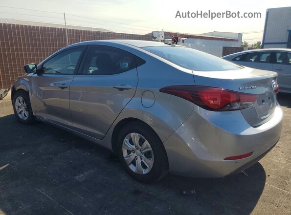 5NPDH4AE6GH676073 2016 HYUNDAI ELANTRA Silver Tył lewy