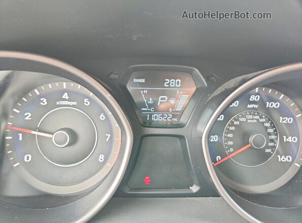 5NPDH4AE6GH679121 2016 HYUNDAI ELANTRA Blue Vista del cuadro de instrumentos