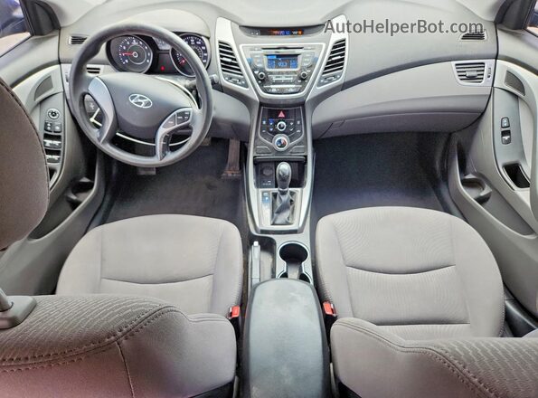 5NPDH4AE6GH679121 2016 HYUNDAI ELANTRA Blue Vista del salpicadero