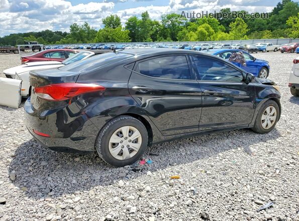 5NPDH4AE6GH683220 2016 HYUNDAI ELANTRA Black Задня права чверть