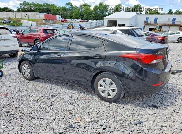 5NPDH4AE6GH683220 2016 HYUNDAI ELANTRA Black Задня ліва чверть