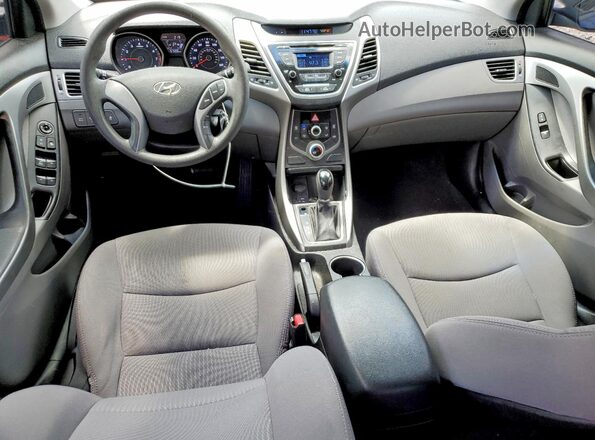 5NPDH4AE6GH683220 2016 HYUNDAI ELANTRA Black Вид панелі приладів
