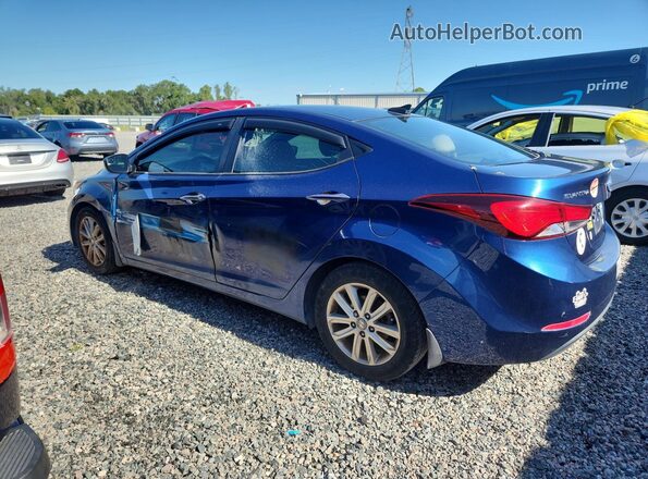 5NPDH4AE6GH684996 2016 HYUNDAI ELANTRA Blue Rear left