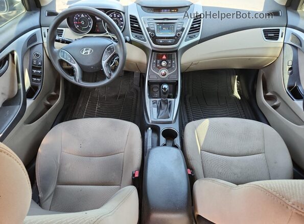 5NPDH4AE6GH684996 2016 HYUNDAI ELANTRA Blue Dashboard view