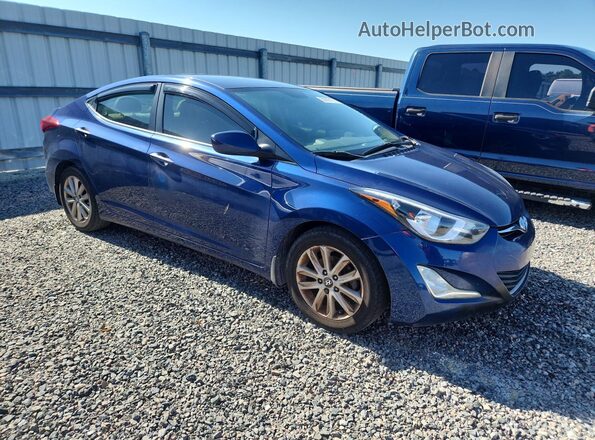 5NPDH4AE6GH684996 2016 HYUNDAI ELANTRA Blue Front right