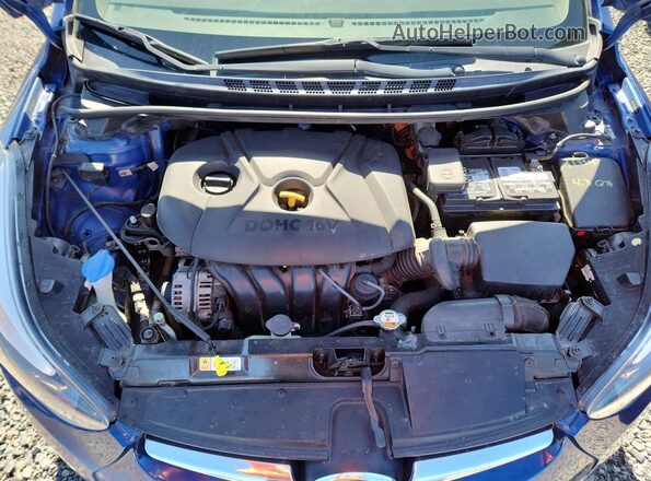 5NPDH4AE6GH684996 2016 HYUNDAI ELANTRA Blue Rear interior view