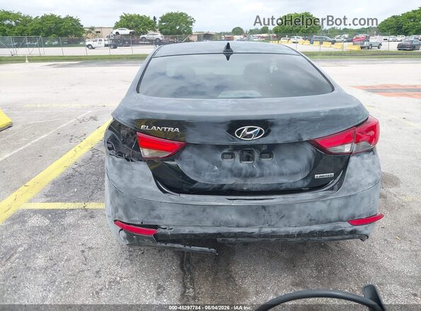 5NPDH4AE6GH688594 2016 HYUNDAI ELANTRA Black Vista frontal