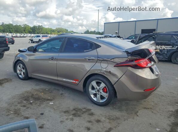 5NPDH4AE6GH691351 2016 HYUNDAI ELANTRA Brown 