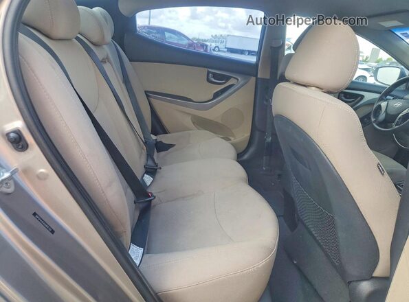 5NPDH4AE6GH691351 2016 HYUNDAI ELANTRA Brown 