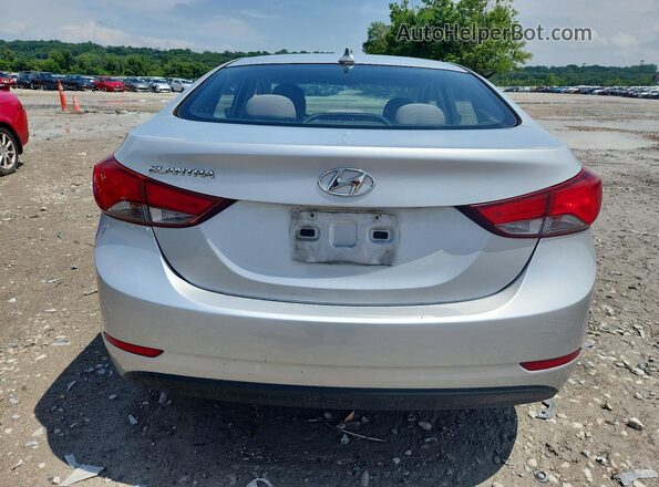 5NPDH4AE6GH698042 2016 HYUNDAI ELANTRA Silver Հետևի տեսք