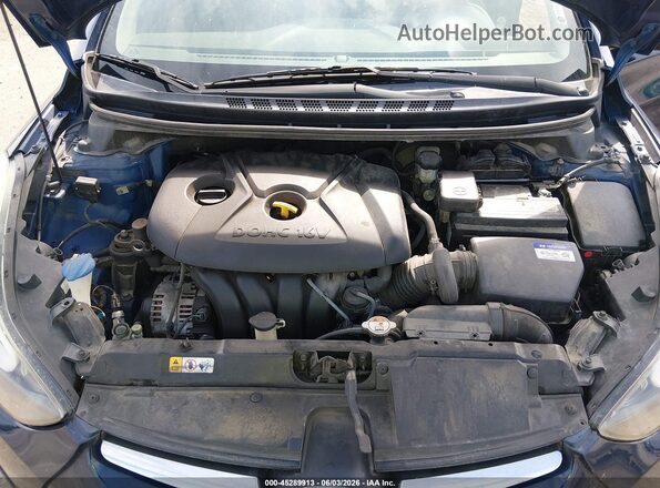 5NPDH4AE6GH712487 2016 HYUNDAI ELANTRA Blue Vista trasera