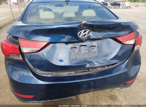 5NPDH4AE6GH712487 2016 HYUNDAI ELANTRA Blue Vista frontal