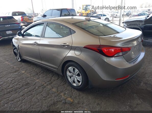 5NPDH4AE6GH721531 2016 HYUNDAI ELANTRA Gray 