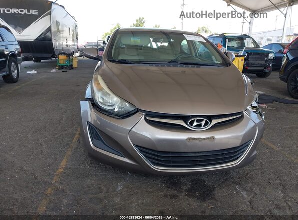 5NPDH4AE6GH721531 2016 HYUNDAI ELANTRA Gray 