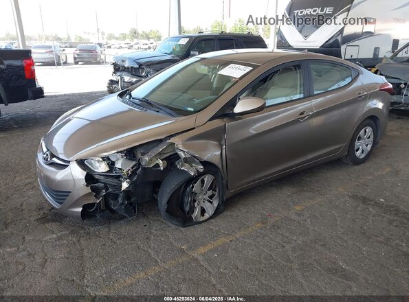 5NPDH4AE6GH721531 2016 HYUNDAI ELANTRA Gray 