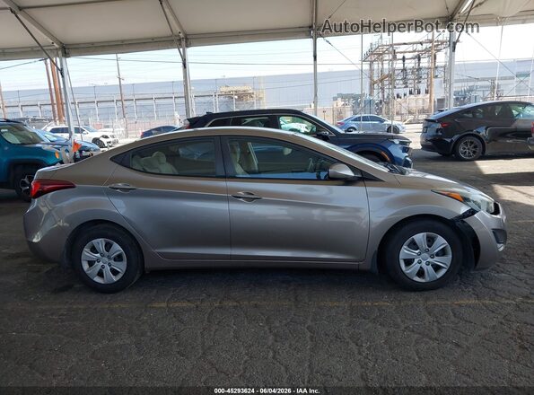 5NPDH4AE6GH721531 2016 HYUNDAI ELANTRA Gray 