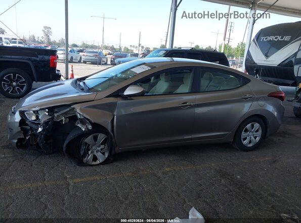5NPDH4AE6GH721531 2016 HYUNDAI ELANTRA Gray 