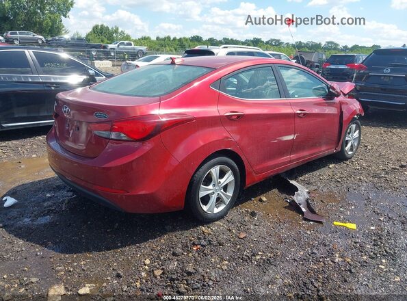 5NPDH4AE6GH732335 2016 HYUNDAI ELANTRA Red Հետևի աջ