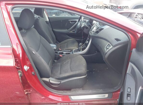 5NPDH4AE6GH732335 2016 HYUNDAI ELANTRA Red Սալոնի դիմացի տեսք