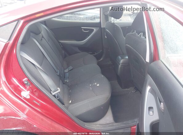 5NPDH4AE6GH732335 2016 HYUNDAI ELANTRA Red VIN կոդի պիտակի տեսք