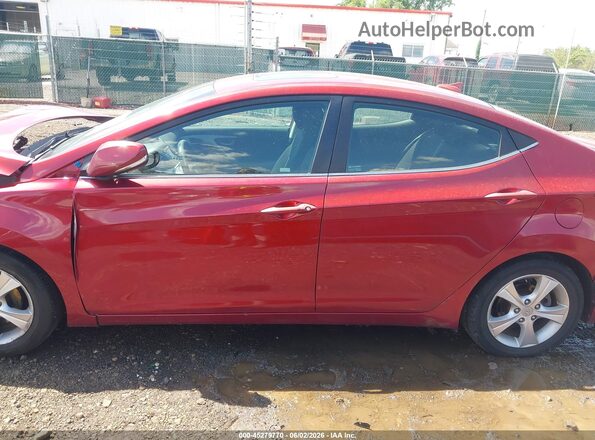 5NPDH4AE6GH732335 2016 HYUNDAI ELANTRA Red 