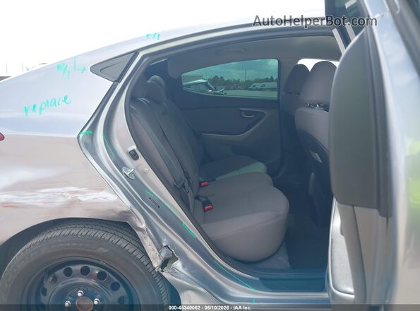 5NPDH4AE6GH746106 2016 HYUNDAI ELANTRA Silver VIN კოდის სტიკერის ხედი