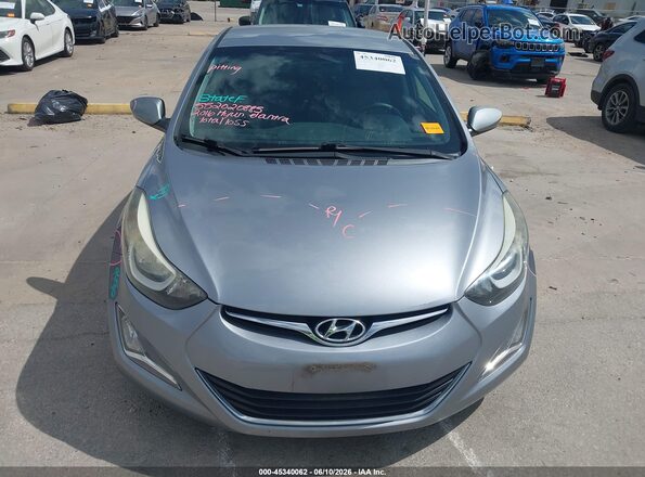 5NPDH4AE6GH746106 2016 HYUNDAI ELANTRA Silver უკანა სალონის ხედი