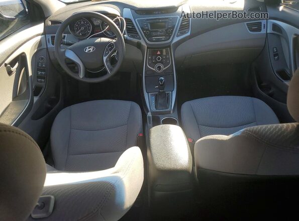 5NPDH4AE6GH746722 2016 HYUNDAI ELANTRA Silver Widok deski rozdzielczej