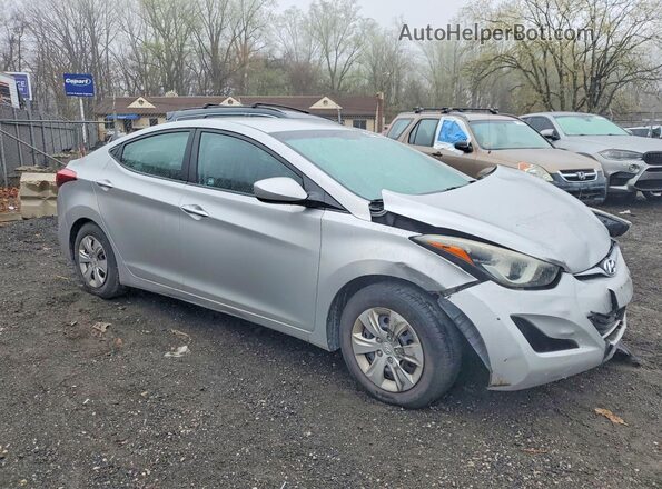 5NPDH4AE6GH746722 2016 HYUNDAI ELANTRA Silver Przód prawy